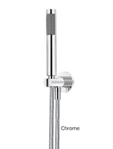 Meir ROUND Hand Shower On Fixed Bracket In Chrome - Matte Black - Tiger Bronze - Champagne - Brushed Nickel